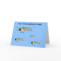 Swordfish Biplane  greetings card
