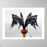 Swordfish Metal Sculpture Boardwalk  Photo Poster posters