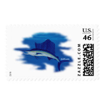 Swordfish on the prowl postage