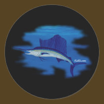 Swordfish on the prowl stickers