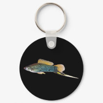 Swordtail keychain by Lisachromis Swordtail keychain