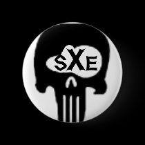 sXe Skull buttons