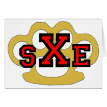 SXE Straight Edge Greeting Cards