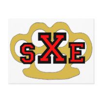 SXE Straight Edge Postcard