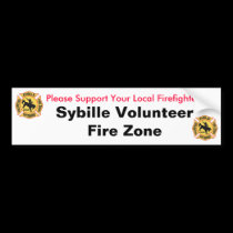 Sybille Volunteer Fire Zone Bumper Stickers bumper stickers