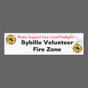 Sybille Volunteer Fire Zone Bumper Stickers bumper stickers