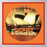 SYDNEY A Great City POSTER Print