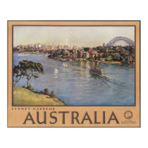 Sydney Australia Vintage Travel Poster Ad Retro posters