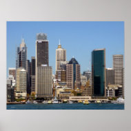 sydney city skyline print