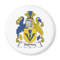 Sydney Family Crest magnets by coatsofarms Sydney Family Crest magnets