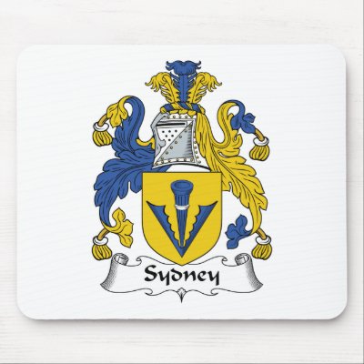 Sydney Family Crest Mouse Pad by coatsofarms