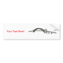 Sydney Harbour Bridge: 3D Model: bumper stickers