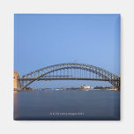 Sydney Harbour Bridge and Opera House at dusk Fridge Magnets
