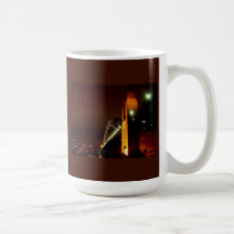 Sydney Harbour Bridge at Night Coffee Mugs
