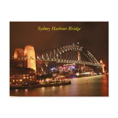 Sydney Harbour Bridge Post Card by MagicTyger