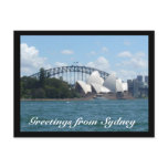 sydney harbour day post card