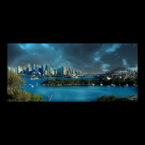 Sydney Harbour Poster posters by StarK8tz Sydney Harbour Poster posters
