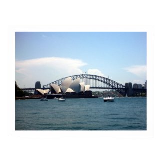 sydney harbour scene print