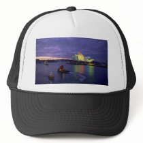 Sydney Opera House and harbor at dawn, New South W Trucker Hats