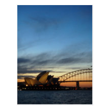 Sydney Opera House at Nightfall Post Cards