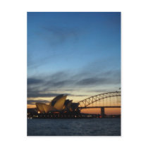 Sydney Opera House at Nightfall Post Cards