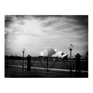 sydney opera house - framed print print