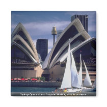 Sydney Opera House from the Harbor, New South Wale Refrigerator Magnet