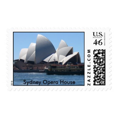 Sydney Opera House Stamps by qopelrecords