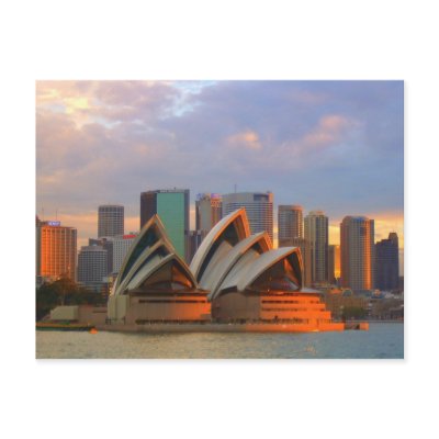 sydney opera house post card by elfike