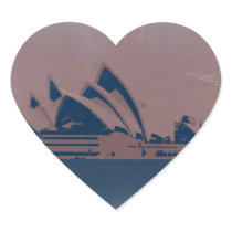 Sydney Opera House Heart Sticker