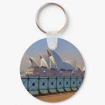 Sydney Opera House with Fence Keychain by buffaloworks Sydney Opera House with Fence Keychain
