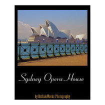 Sydney Opera House with Fence Poster posters