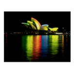 Sydney Opera House with Olympic lights, New South Postcard