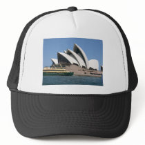 Sydney Opera House With Sydney Ferry "Collaroy" Mesh Hats