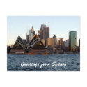 sydney opera skyline postcards
