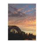 sydney sunset bridge post card