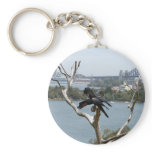 Sydney View and Black Cockatoos Key Chain