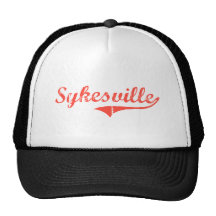 Sykesville Maryland Classic Design Trucker Hats