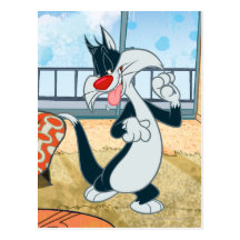 Sylvester Paw Up Postcards