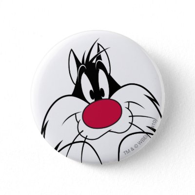 Sylvester Red Nose Face buttons