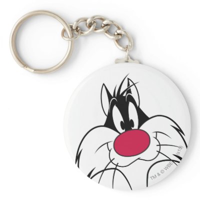 Sylvester Red Nose Face keychains