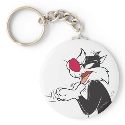 Sylvester Rubbing Paws keychains