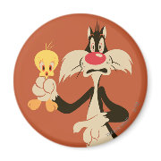Sylvester with Tweety magnet