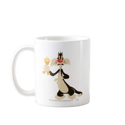 Sylvester with Tweety mugs