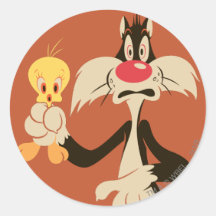 Sylvester with Tweety Sticker
