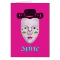 Sylvie Hot Pink Card cards
