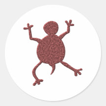 Symbol Africa Africa Round Sticker