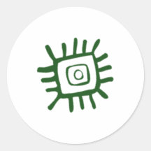 Symbol Africa Africa Round Sticker