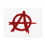 Symbol anarchy anarchy postcard
