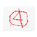 Symbol anarchy anarchy post cards